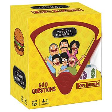 Imagem de Trivial Pursuit: Bob's Burgers, Bite-Sized Edition Trivia Game, Test Your Belcher Knowledge Covering The First 9 Seasons, 600 Questions in 6 Categories, Officially Licensed Merchandise & Collectible