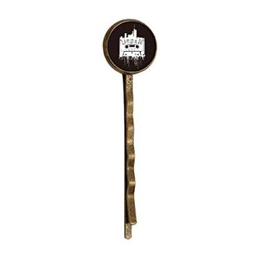 Imagem de Street Landmark Outline Pattern Graffiti Retro Metal Hair Bobby Pin Headwear