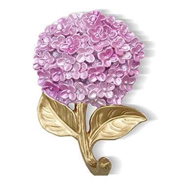 Imagem de KIZQYN Ganchos de casaco em forma de flor ganchos de cabide de parede ganchos de chave de entrada de sala de estar ganchos de casaco de parede (4 peças) Rack de casaco de parede (Cor: 1)