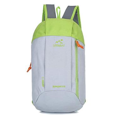 Imagem de Elonglin Mochila ultraleve dobrável pequena para caminhadas e esportes ao ar livre, Verde, 40 cm * 9 cm * 22 cm, Macio