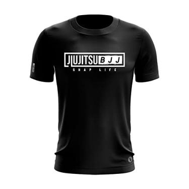 Imagem de Camiseta Jiu Jitsu BJJ Shap Life Arte Marcial Black All Cor:Preto;Tamanho:G