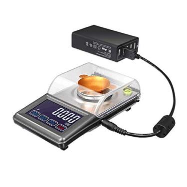 Imagem de balanças de pesagem digital de alimentos 50g / 0,001g balança eletrônica de alta precisão profissional joalheria de alto nível laboratório medicinal pesagem