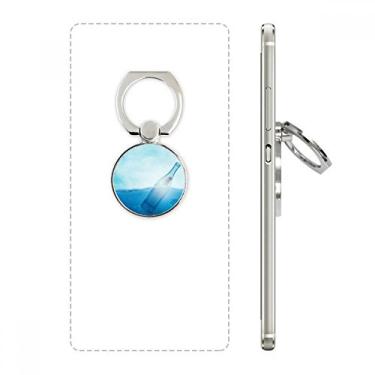 Imagem de Suporte de anel de telefone com suporte ajustável para garrafa de vidro do oceano