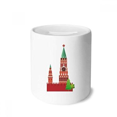 Imagem de DIYthinker Ilustração Rússia Símbolo Nacional Marco Dinheiro Caixa de Cerâmica Porta-Moedas Presente