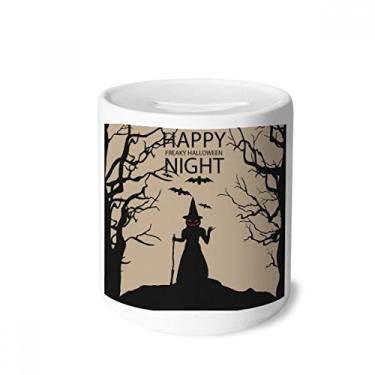 Imagem de DIYthinker Night Ghost Fear Halloween Abóbora Dinheiro Caixa de Cerâmica Porta-Moedas Presente