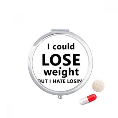 Imagem de Caixa de comprimidos preta inglesa para perda de peso, caixa de armazenamento de medicamentos