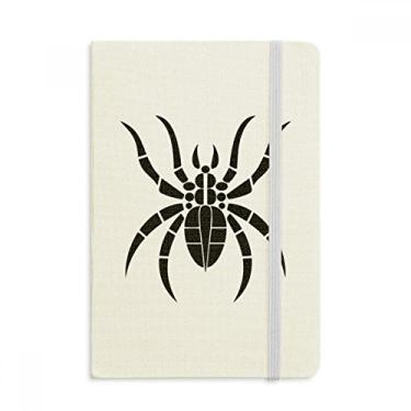 Imagem de Caderno de ilustração preta com estampa de aranha, estampa de insetos, capa dura oficial, diário clássico