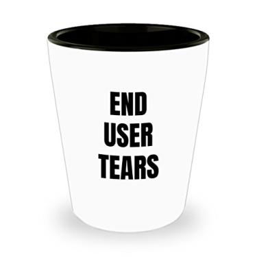 Imagem de Tears Shot Glass para usuários finais – Presentes para programadores de software