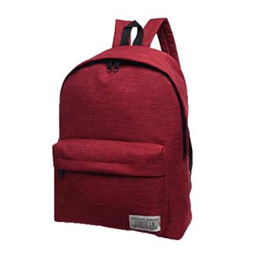 Imagem de SOUGAO Mochila escolar casual unissex para viagens ao ar livre, Vermelho, 30*40*16cm, Acolchoado