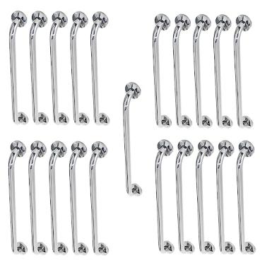 Imagem de Alça Barra de Apoio 60cm Inox Kit 20 Unidades Gestante Idoso Deficiente Corrimao Segurança Acessibilidade Banheiro