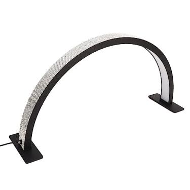 Imagem de Luminária de Mesa Meia lua de 22 Polegadas, Luz de Meia lua Led Regulável de 3000K 6000K, Luminária de Mesa de Manicure de Led Com Decorativos, Brilho Ajustável (plugue americano)