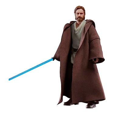 Imagem de STAR WARS Boneco The Black Series, Figura 15 cm - Obi-Wan Kenobi (Wandering Jedi) - F4358 - Hasbro, Marrom
