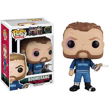 Imagem de Funko Boomerang: Suicide Squad x POP! Heroes Vinyl Figure & 1 POP! Compatible PET Plastic Graphical Protector Bundle [#101 / 08319 - B]