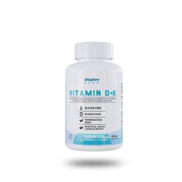 Imagem de Suplemento Vitamina D + K 60 Caps  Bioghen