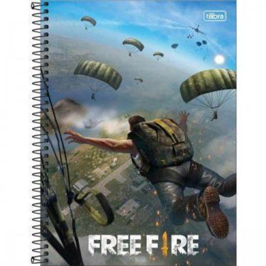 Caderno Espiral Capa Dura 1/4 Free Fire 80 Folhas - Free Fire - Cadernos,  Caderneta - Tilibra