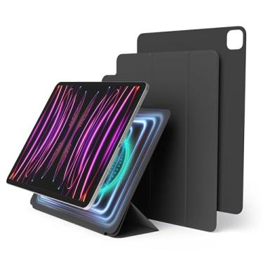 Imagem de elago Capa para iPad Air 13 (M3, M2) / Pro 12,9 (3ª, 4ª, 5ª e 6ª) - Capa para iPad com fixação magnética em materiais metálicos, compatível com Apple iPad Pencil e capa para lápis da Elago (cinza