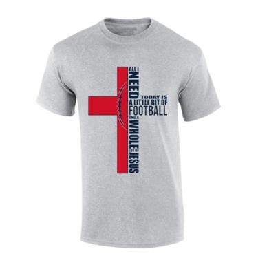 Imagem de Camiseta masculina cristã time futebol e Jesus manga curta camiseta, Mississippi, 6G