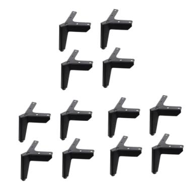 Imagem de Gadpiparty 12 Peças tapete de móveis pés de apoio para móveis triangulares pés de armário de metal café suporte para moveis robô aspirador pé do armário pé de armário de metal triângulo avião