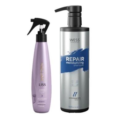 Imagem de Aneethun Spray Liss System 150ml + Wess Shampoo Repair 500ml - Aneethu