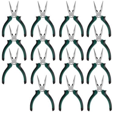Imagem de SINJEUN Pacote com 15 alicates de ponta de agulha de 15 polegadas, alicate de ponta longa com cortador de arame, alicate de ponta longa com cabo isolado para cortar e dobrar fio