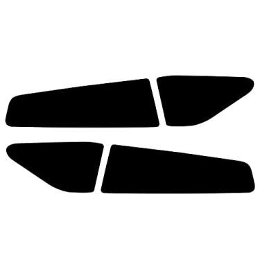 Imagem de Riloer Capa para luz traseira blackout com película de vinil matiz para luz traseira, sobreposições de matiz de luz traseira, sobreposições pré-cortadas, compatível com Dodge Charger 2015-2021