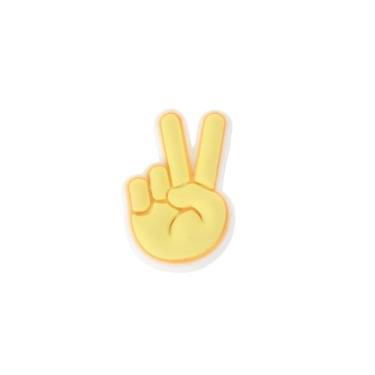 Imagem de Pin Peace Hand Sign Emoji, Jibbitz, Acessório para Crocs
