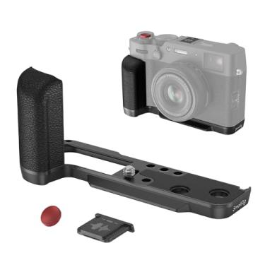 Imagem de SmallRig Punho X100VI / X100V em forma de L com placa de liberação rápida para Arca, alça lateral de silicone leve, botão do obturador e capa de sapata quente para câmeras FUJIFILM X100VI / X100V