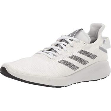 Imagem de adidas Tênis de corrida masculino Sensebounce + Street, Branco/Preto/Cinza, 12