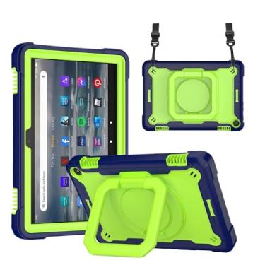 Imagem de Capa para tablet Amazon Fire HD8/HD8 HD 8 Plus 2022 12ª geração para tablet Fire 7 2022 12ª geração (amarelo marinho, Fire 7 2022)