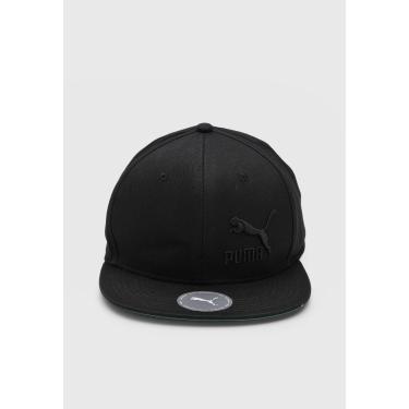 Imagem de Boné Puma Aba Reta Colourblock Cap Preto Puma 023246 13 unissex