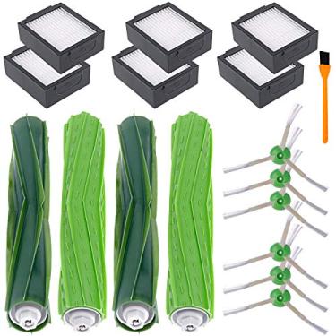 Imagem de Hongfa Acessórios de peças de reposição para iRobot Roomba e5 i6+(6550) i7(7150) i7+(7550) i3(3150) i3+(3550) i8 E5 E6 Robot Aspirador, 16 pacotes de kits de reposição Roomba I & E Series