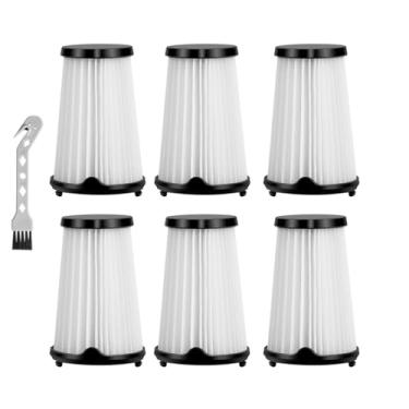 Imagem de Pacote com 6 filtros de substituição para aspiradores VAF-1 compatível com aspirador Electrolux Ergorapido Stick EHVS2510AW VS3510AR (versão padrão e animal de estimação) Peça nº EL65522