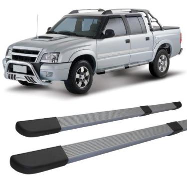 Imagem de Estribo S10 1995 ate 2011 Quadrado Modelo propria Grafite C D - HOZZ