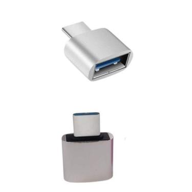 Imagem de Adaptador Tipo C Otg Pendrive Para Celular E Tablet Cinza - IT-BLUE