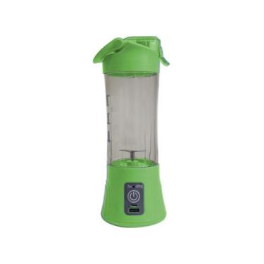 Imagem de Juice Cup Mini Liquidificador Portátil Recarregável Verde - Aq Shoppin