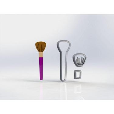 Imagem de Cortador Pincel de Blush Maquiagem Modular Tamanho 6cm