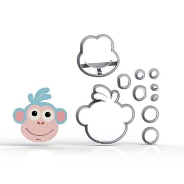 Imagem de Cortador Dora Aventureira Macaco Modular Tamanho 5,5cm