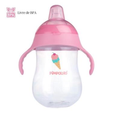Imagem de Copo de Treinamento Antivazamento 360ml Alça Pimpolho Rosa