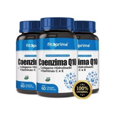 Imagem de Kit 3x Coenzima 60 cápsulas Q10 Vitaminas C e E - Fito Prime