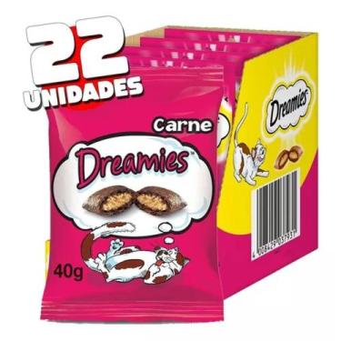 Imagem de Petisco Dreamies Biscoitos Para Gatos Adultos - Caixa 22uni.