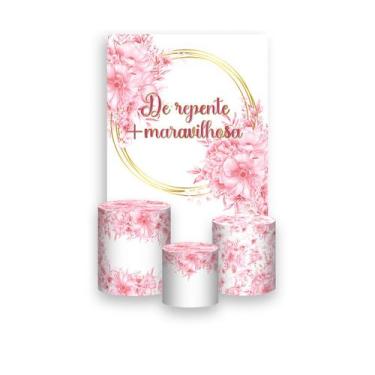 Imagem de Painel De Festa Vertical 1,50 x 2,20 + Trio De Capas Cilindro - De Rep