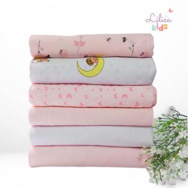 Imagem de Cueiro Flanelado 100% Algodão 80x50cm 3 e 6 unidades - Papi, 6 Pçs Men