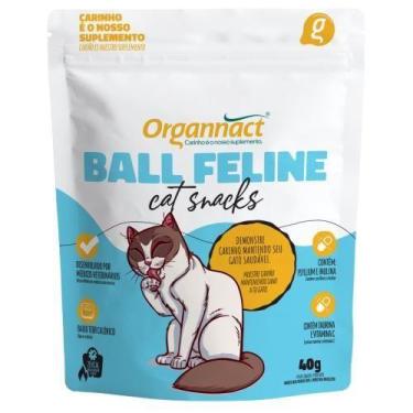 Imagem de Petisco Para Gatos Organnact Ball Feline Cat Snacks 40Gr - Neon Pet Sh
