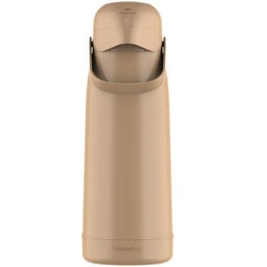 Imagem de Garrafa Termolar Magic Pump 1,8 Litro Pressao 8709 Bege, Bege, 1,8L
