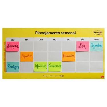 Imagem de Calendário Semanal Post-It Com 2 Blocos Cd0347 3M