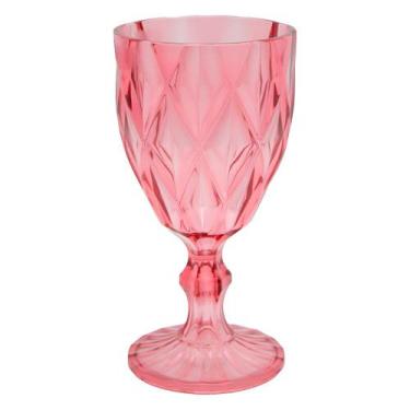 Imagem de Taça de Acrílico Vermelha Diamond Diamante Festa Piscina Plástico 330m