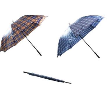 Imagem de Guarda chuva portaria xadrez cabo reto - Classe