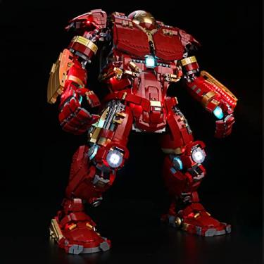 Imagem de Bourvill LED Lights Kit for Lego Marvel Hulkbuster 76210 - Lights Set Compatible with Lego 76210 Set -Classic Version (Lights Kit Without Model)