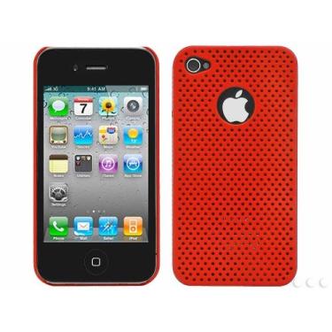 Imagem de Cellet Capa Proguard com design de malha para Apple iPhone 4 e 4S - Vermelha