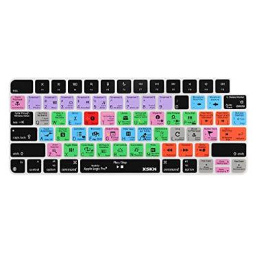 Imagem de XSKN Capa de silicone para teclado de atalho e linguagem para teclado iMac Magic Keyboard com chip M1 2021 com Touch ID A2449 com chave de bloqueio A2450 sem teclado numérico (versão dos EUA Logic